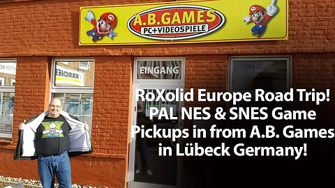 An American Retro Gamer in Germany - PAL Game Pick Ups Visiting AB Games in Lübeck Germany