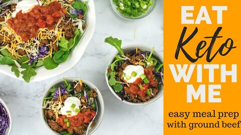 EASY KETO MEALS KETO MEAL PREP Ground beef Keto recipes