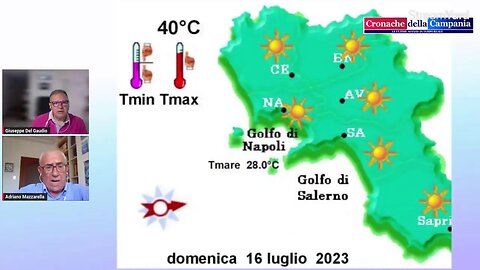 Le previsioni meteo per il week end del 15 luglio a cura del meteorologo Adriano Mazzarella