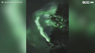 Incredibile aurora boreale in Finlandia