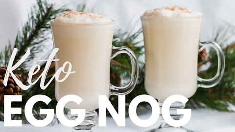 KETO EGGNOG RECIPE The BEST, CREAMIEST cooked eggnog