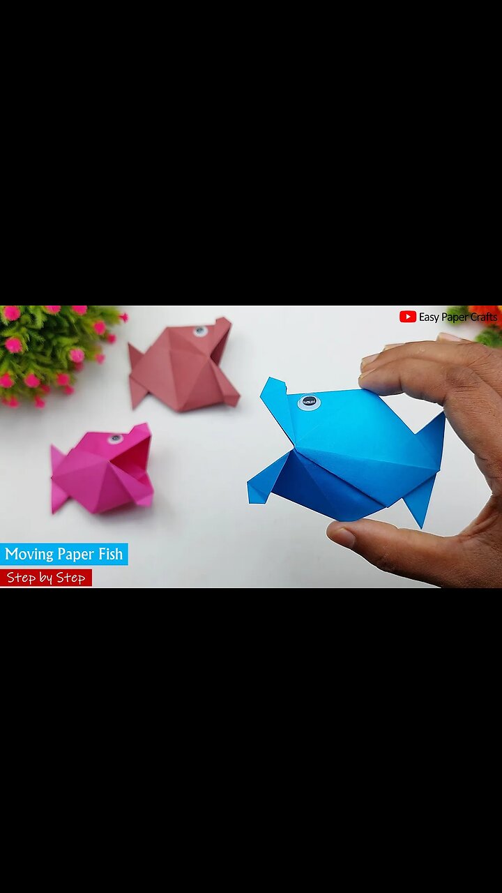 DIY - Paper Fish Making Easy, How to Make Paper Fish