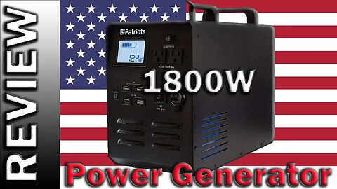 4 Patriot Power Generator 1800W - 4Patriots Solar Generator Review