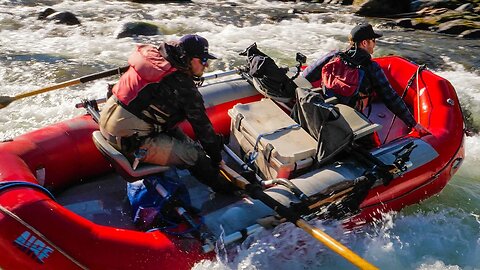 Rafting CRAZY Whitewater While FISHING For TROUT & Steelhead.