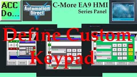 C-More EA9 HMI Series Panel Define Custom Keypad