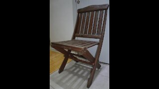 Restoring an Outdoor Wooden Chair