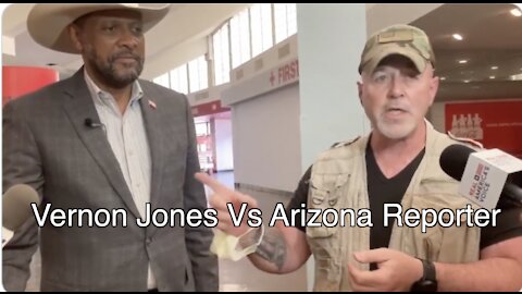 Vernon Jones debates clueless Az. Reporter. And Bernie comments too.