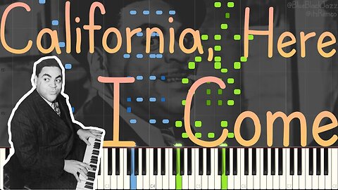 Thomas "Fats" Waller - California Here I Come 1935 (Fast Stride Piano Synthesia)
