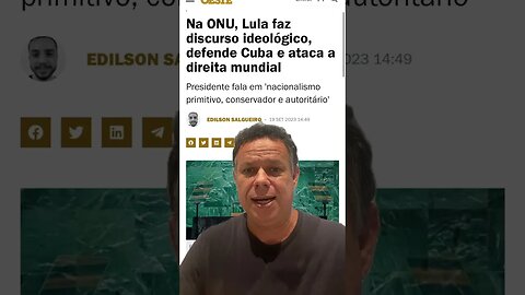 Na ONU Lula faz discurso ideológico e se declara um verdadeiro Comunista #shortsvideo