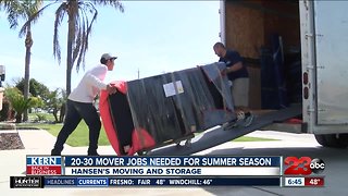 Kern Back In Business: Mover jobs needed for busy summer season