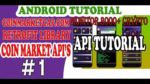 Android Retrofit tutorial All Crypto Currency Signal app using MVVM|COINMARKETCAP API # 1