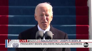 Biden calls Americans to empathy, action in first speech as President of the United States