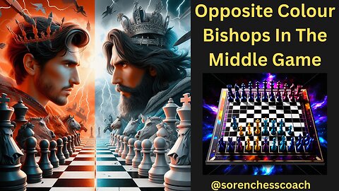 4:50 / 8:58 Chess Strategy Secrets: Mid-Game Opposite-Color Bishops