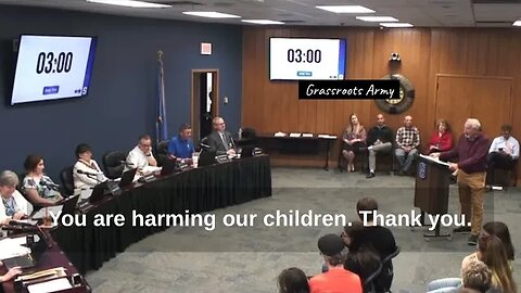 Grandfather PELTS The School Board For Grooming And Indoctrinating Kids