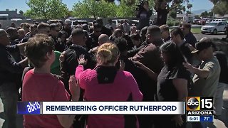 Prayer ceremony held for fallen Phoenix officer Paul Rutherford