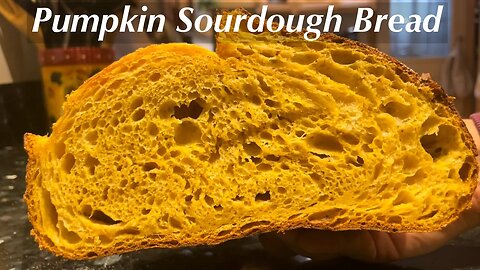 Pumpkin Sourdough Bread - Beautiful bread with pumpkin puree
