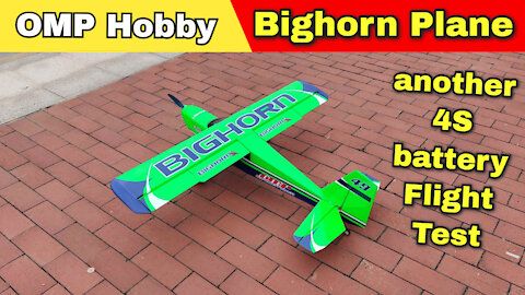 OMP Big Horn Balsa electric RC Plane - 4S Flight Fun