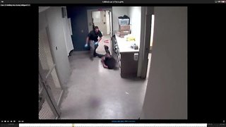 Video released of city lockup attendant beating handcuffed man in 2016