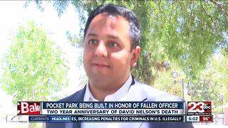 Park honoring fallen BPD officer David Nelson set to open in the fall