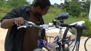 Bike shop owner making bikes for disabled
