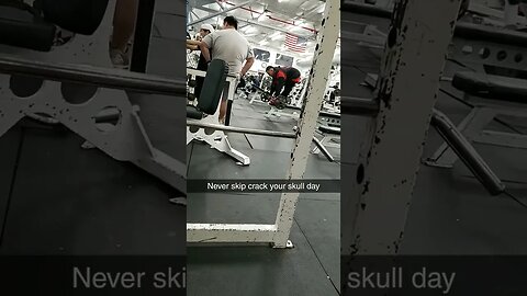 Never Skip Crack Your Skull Day #shorts #gym #fitness #funny