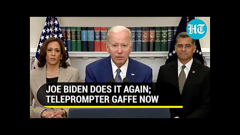 "Repeat the line": Biden reading teleprompter instruction during live broadcast, Wow. Just Wow