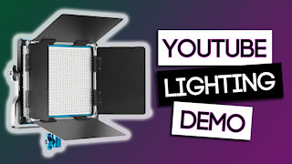 YouTube Video Lighting Setup for Beginners (Demo) I Basic Studio Lighting Setup