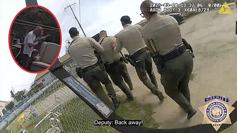 Armed Domestic Battery Suspect shot by Kern County Deputy, Bodycam Shows