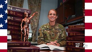 Lieutenant Colonel in the Maryland National Guard competing in Miss Veteran America