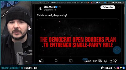 Elon Musk WARNS Democrats Plan SINGLE PARTY RULE With CRIMINAL ALIEN INVASION, Cheat 2024 Election