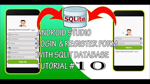 Login and Register Form Using SQLite Database in Android Studio [TAGALOG] Tutorial #10