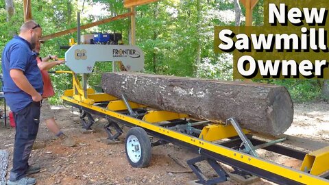 Questions You Asked about Portable Sawmills? | Teaching Newbe on Frontier Sawmill
