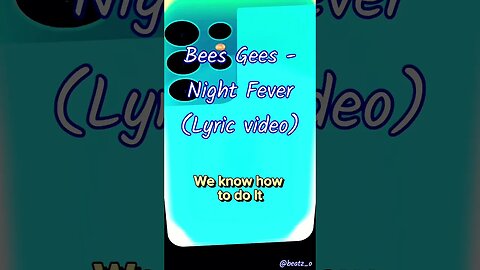 Bees Gees - Night Fever (Lyrics) 🎶 #shorts