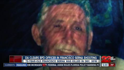 DA's office clears BPD officer in shooting death of Francisco Serna