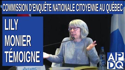 CeNC - Commission d’enquête nationale citoyenne - Lily Monier témoigne