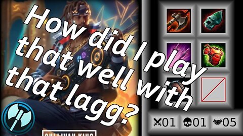 SMITE Conquest - Gilgamesh Solo - How did i play that well with that lagg