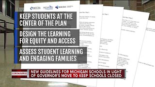 Michigan issues guide for schools to lay out K-12 learning plans during COVID-19 outbreak