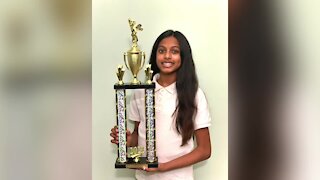 7th grader Angelina Gampala will represent WXYZ-TV in 2021 Scripps National Spelling Bee