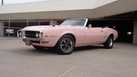 1968 Pontiac Firebird Convertible 400 in Pink Mist & Ride on My Car Story with Lou Costabile