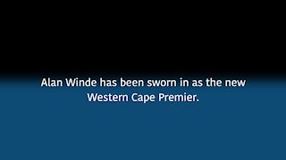South Africa - Cape Town - New Western Cape Premier Sworn has been sworn. (Video) (LNp)