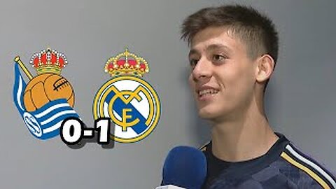 LA REACCION DE ARDA GULER TRAS GOL Y VICTORIA CONTRA LA REAL SOCIEDAD 0-1 REAL MADRID