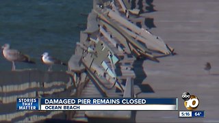 Damaged Ocean Beach Pier remains closed