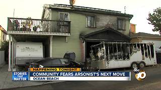 Community fears arsonist's next move