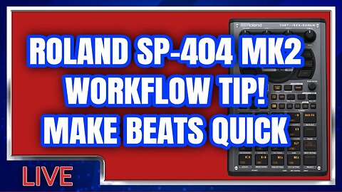 Roland SP404MK2 Workflow tip! Faster Beats with Templates!