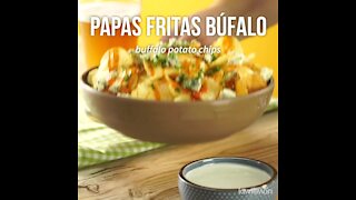 Buffalo Fries with Blue Cheese Dressing