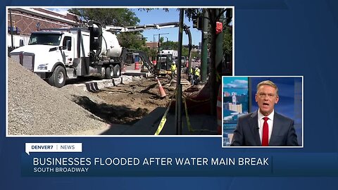 Businesses flooded after water main break