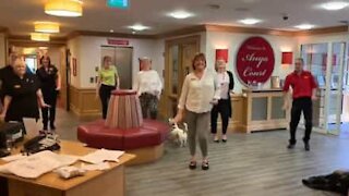 Care home workers put on dance show for residents