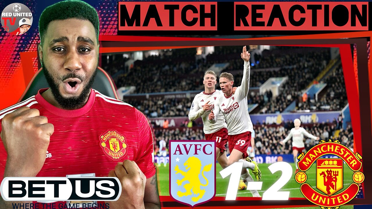 ASTON VILLA 1-2 MANCHESTER UNITED | FAN REACTION | Premier League - Ivorian  Spice Reacts