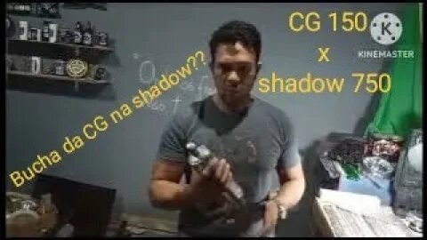 instalação da bucha do amortecedor da CG na shadow 750!!