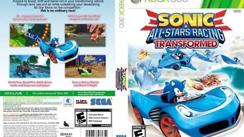 Sonic & All-Stars Racing Transformed - Direto do XBOX 360